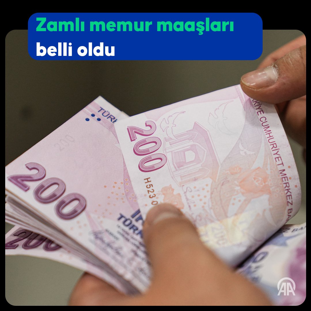 Zamlı Memur Maaşları ve Emekli Aylıkları Belli Oldu