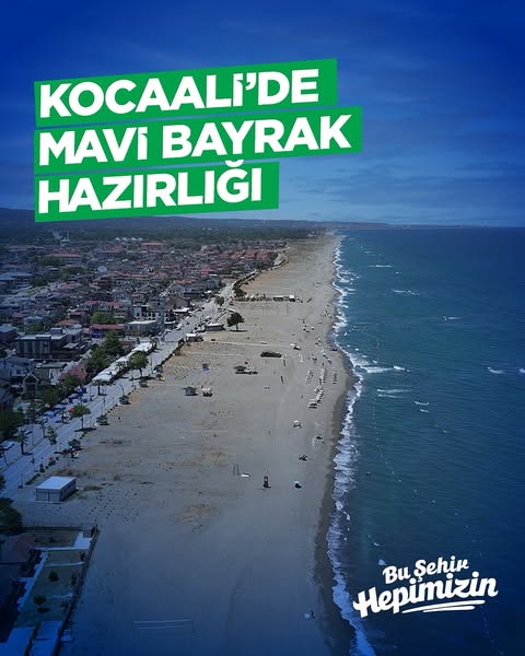 Kocaali Plajı İlk Kez Mavi Bayrak Alacak: Sakarya Büyükşehir Belediyesi Çalışmalara Başladı