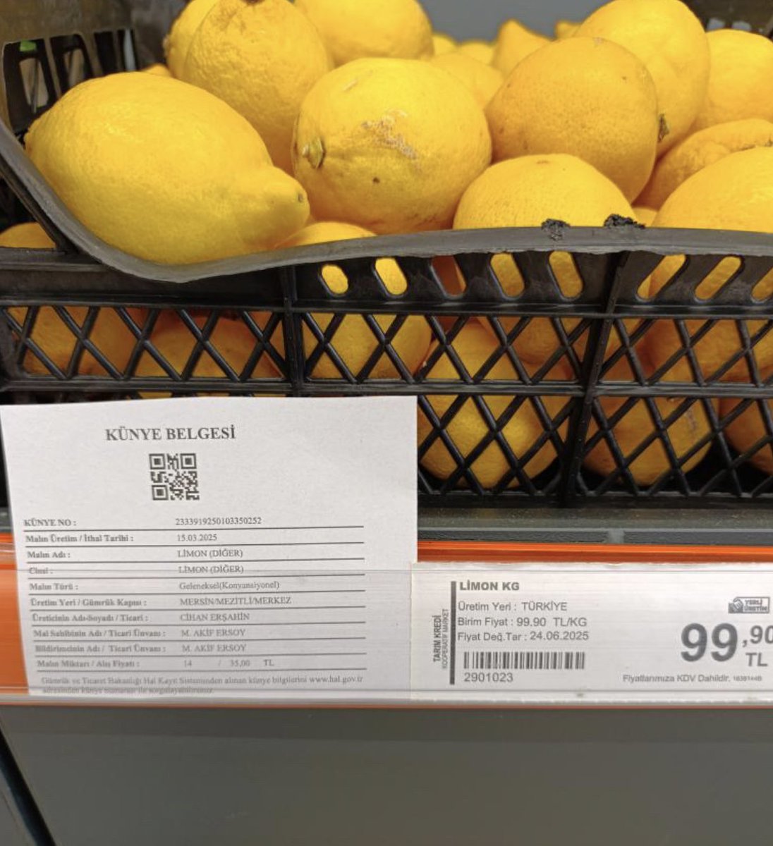 Tarım Kredi Marketlerinde Limon Fiyat Skandalı: 185 TL Kazanç!