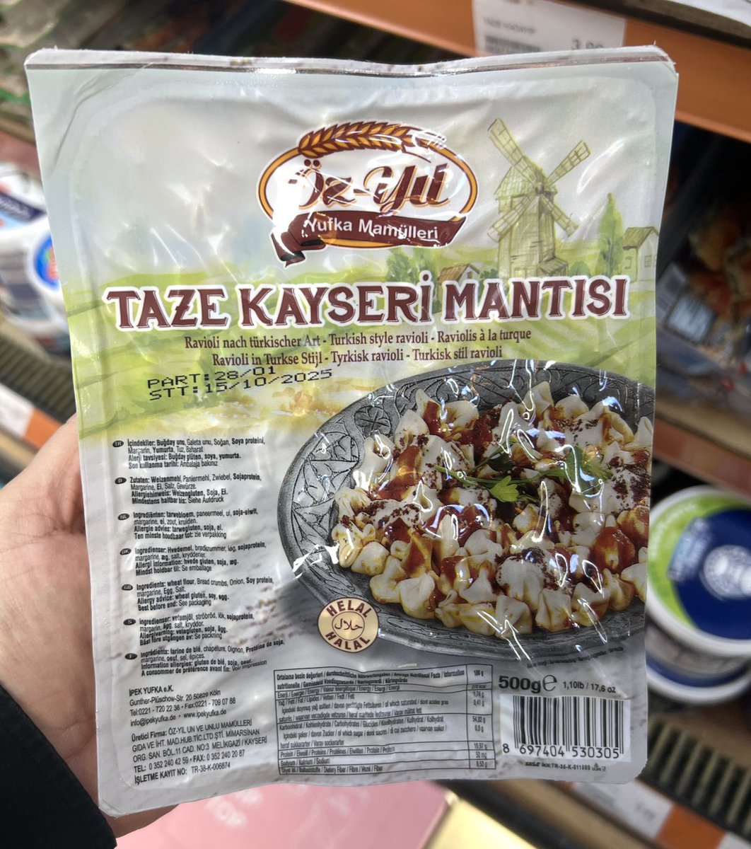 Almanya'ya İhraç Edilen Kayseri Mantısı Sahte Çıktı: İçeriğinde Soya Proteini ve Beyan Edilmeyen Margarin