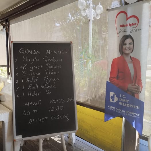 İzmit Belediyesi Kent Lokantası'nda Günün Menüsü Açıklandı