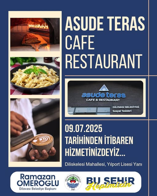 Dilovası'nda Yeni Soluk: Asude Teras Cafe & Restaurant Hizmete Açıldı