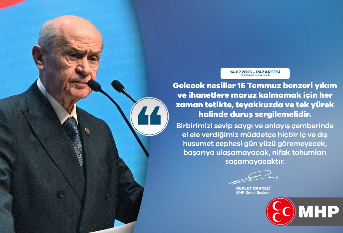 15 Temmuz Benzeri İhanetlere Karşı Gelecek Nesillere Çağrı