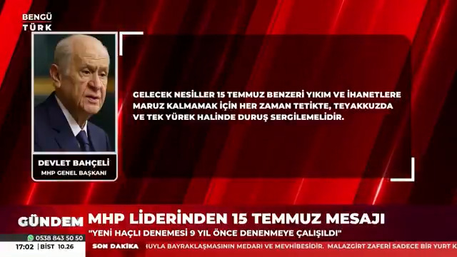 15 Temmuz Ruhuyla Gelecek Nesillere Tevdi Edilen Vatan Bilinci