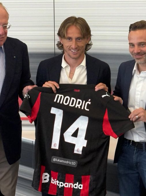 Luka Modric Milan'da 14 Numara Oldu