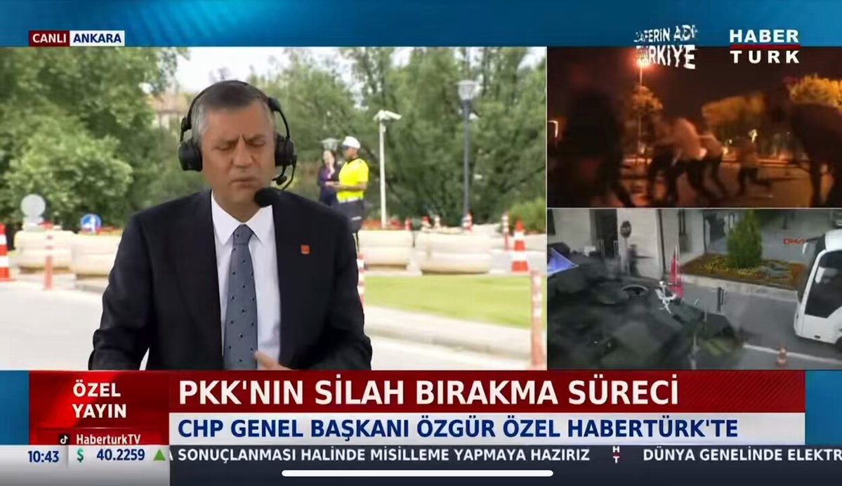 CHP Genel Başkanı Özgür Özel'den Silah Bırakma Çağrısına Destek