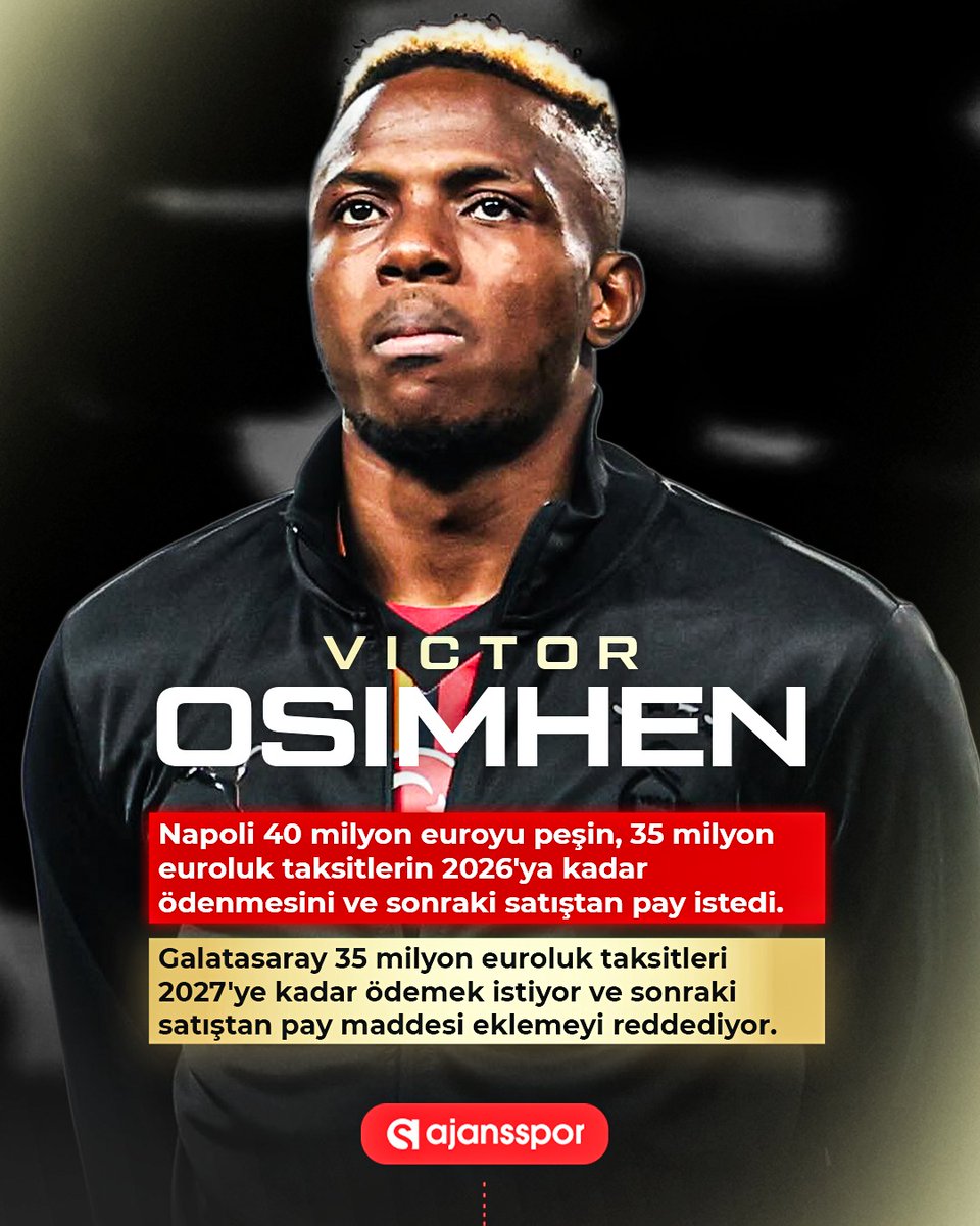 Galatasaray, Victor Osimhen Transferinde Napoli ile Anlaşma Sağlayamadı