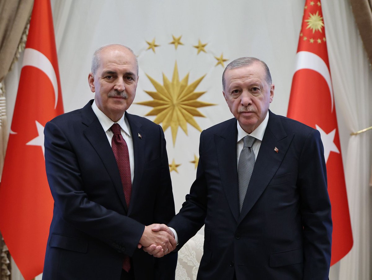 Cumhurbaşkanı Erdoğan, TBMM Başkanı Kurtulmuş'u Kabul Etti