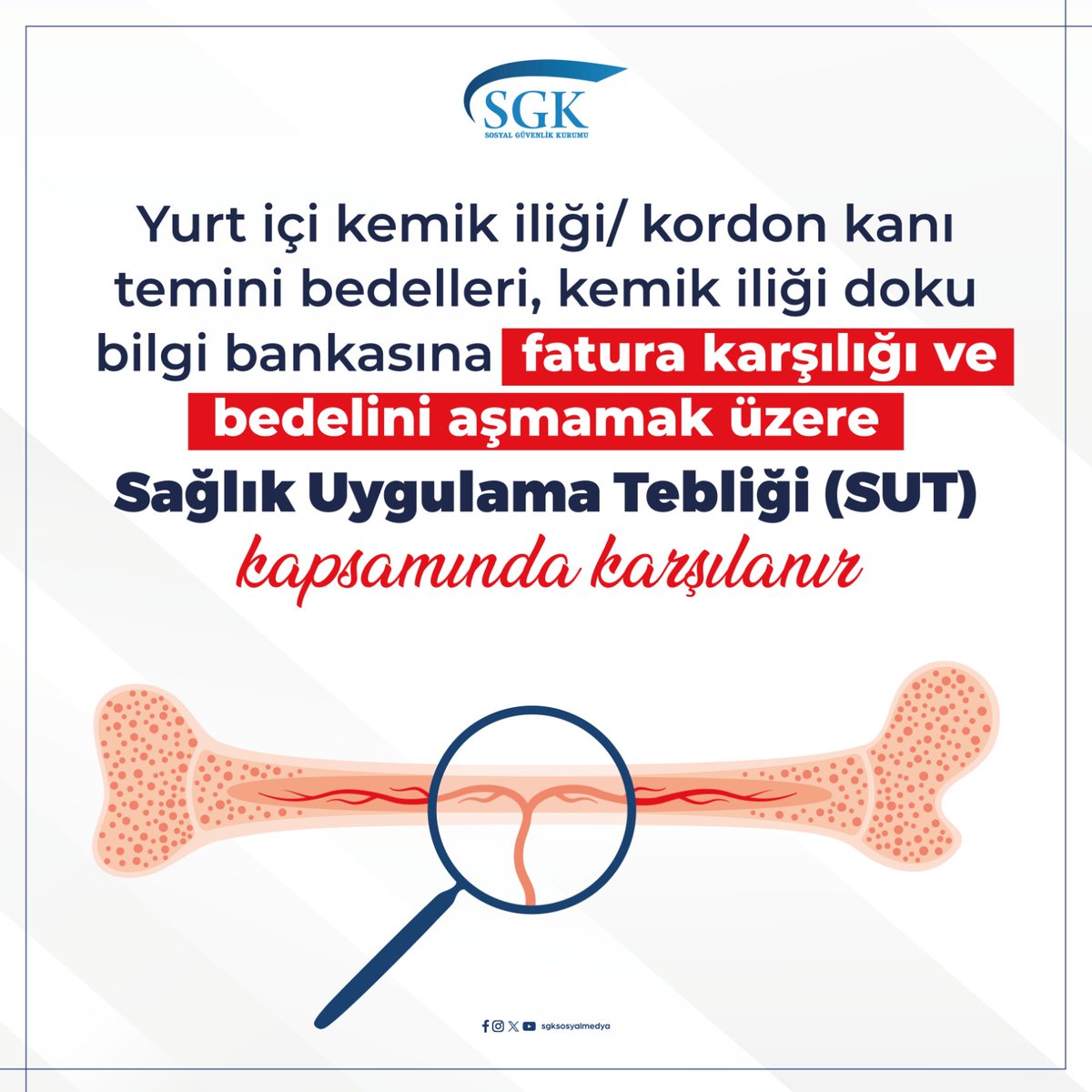 SGK, Kemik İliği Kordon Kanı Temin Bedellerini Karşılıyor
