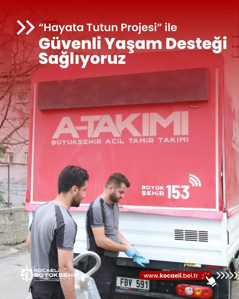 Kocaeli'de Yaşlı ve Engellilere Güvenli Yaşam Desteği