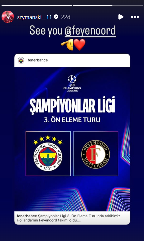 Sebastian Szymanski Feyenoord'a Dönüyor: Eski Takımına Veda