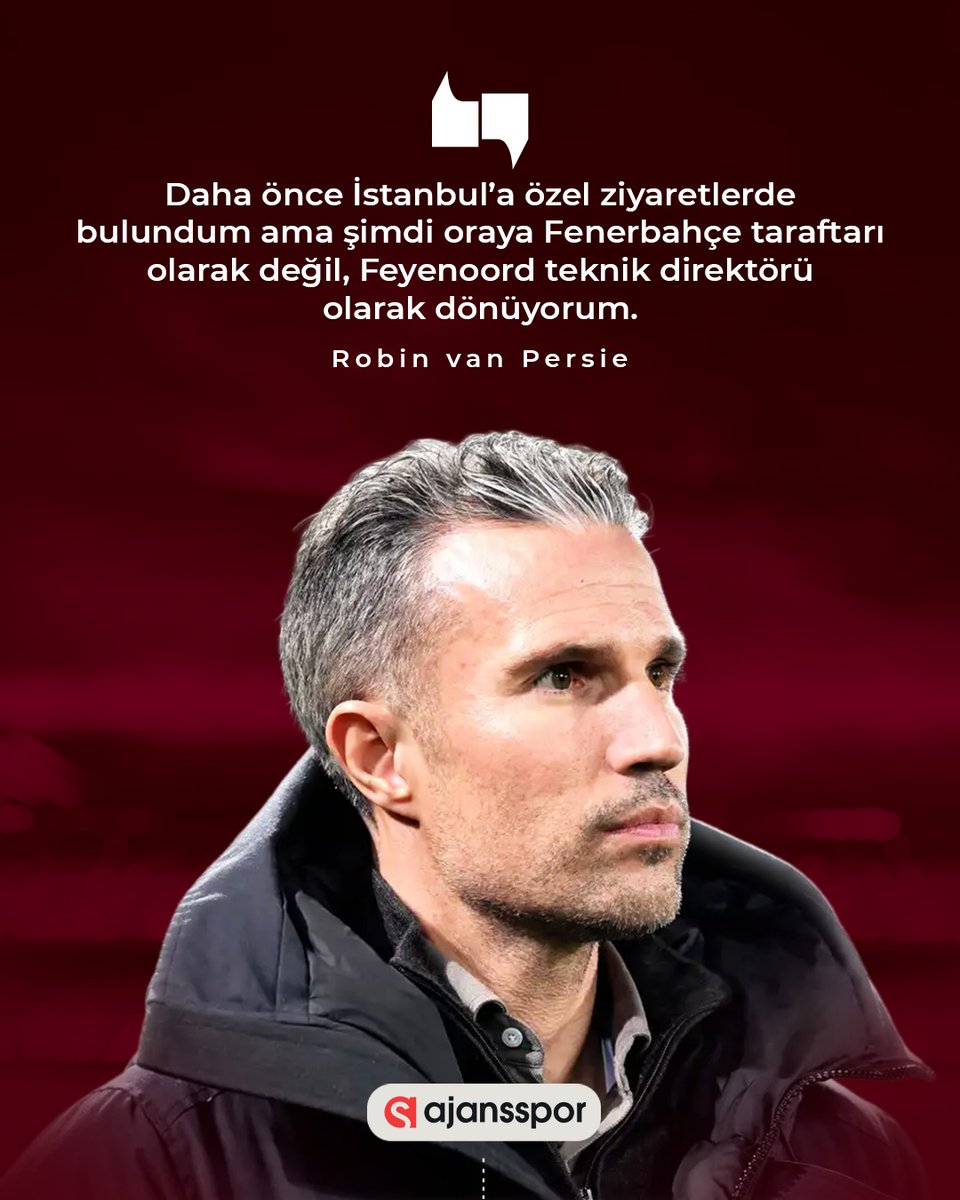 Robin van Persie'den Fenerbahçe - Feyenoord Eşleşmesi Yorumu