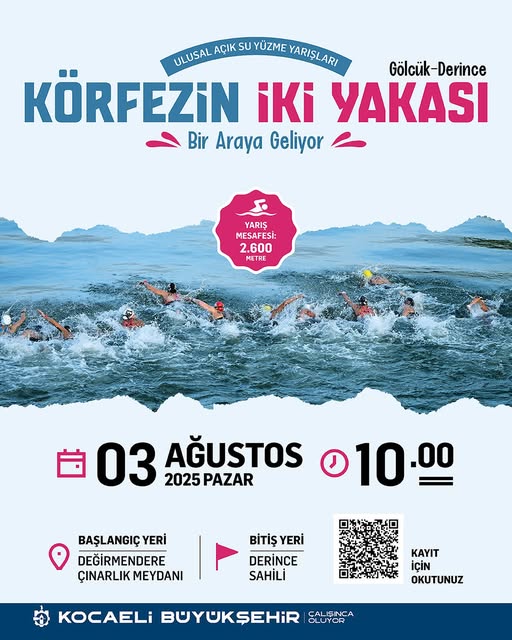 Körfez'de Yüzme Coşkusu Başlıyor: Gölcük ve Derince Ulusal Yarışları 3 Ağustos'ta