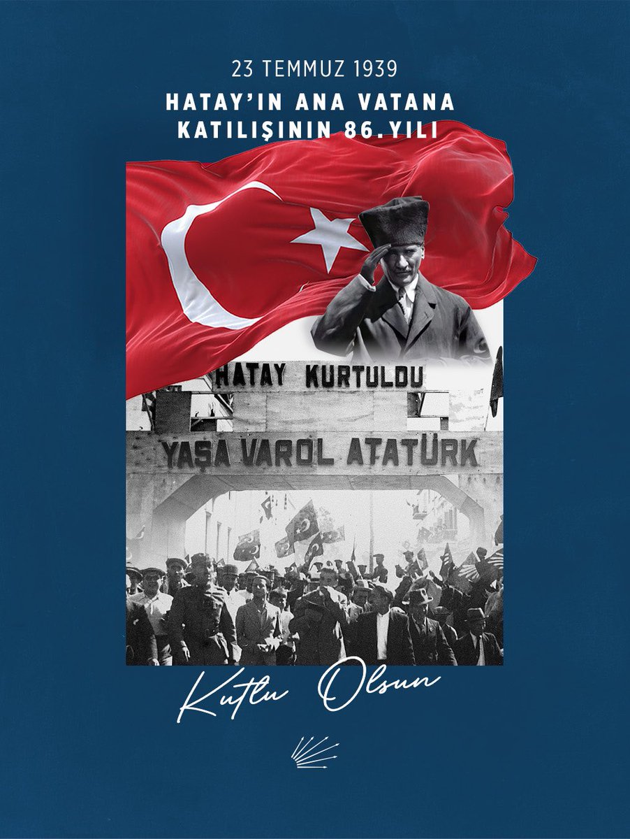 Hatay'ın Ana Vatana Katılışının 86. Yıl Dönümü Coşkuyla Kutlandı