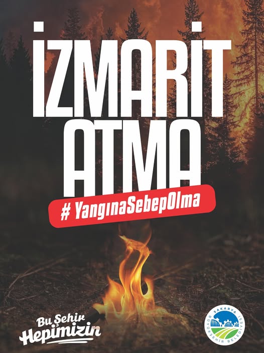 Sakarya'da Orman Yangınlarına Karşı Uyarı: İzmaritlerin Doğaya Atılması Risk Oluşturuyor