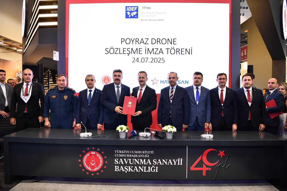 Savunma Sanayi Başkanlığı ve HAVELSAN Arasında Poyraz İHA Sözleşmesi İmzalandı