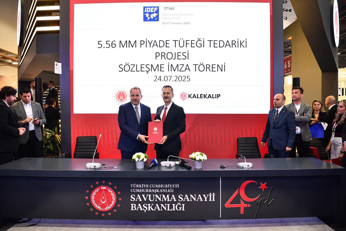 Savunma Sanayii Başkanlığı ve KALEKALIP Arasında Piyade Tüfeği Tedariki Sözleşmesi İmzalandı