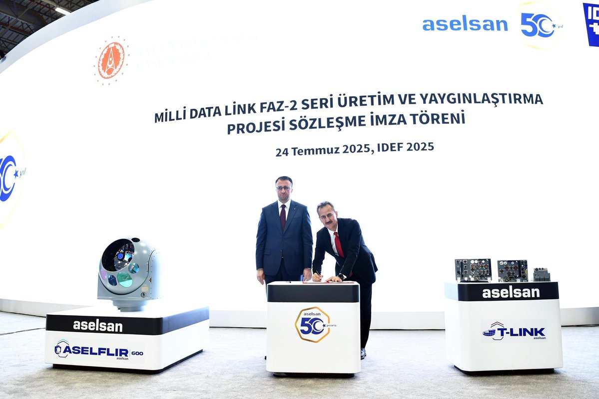 Millî Data Link Faz 2 Seri Üretim Sözleşmesi İmzalandı