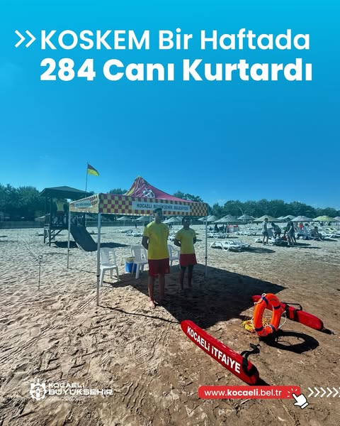 Kocaeli Sahillerinde Cankurtaran Hizmetleri Aralıksız Devam Ediyor