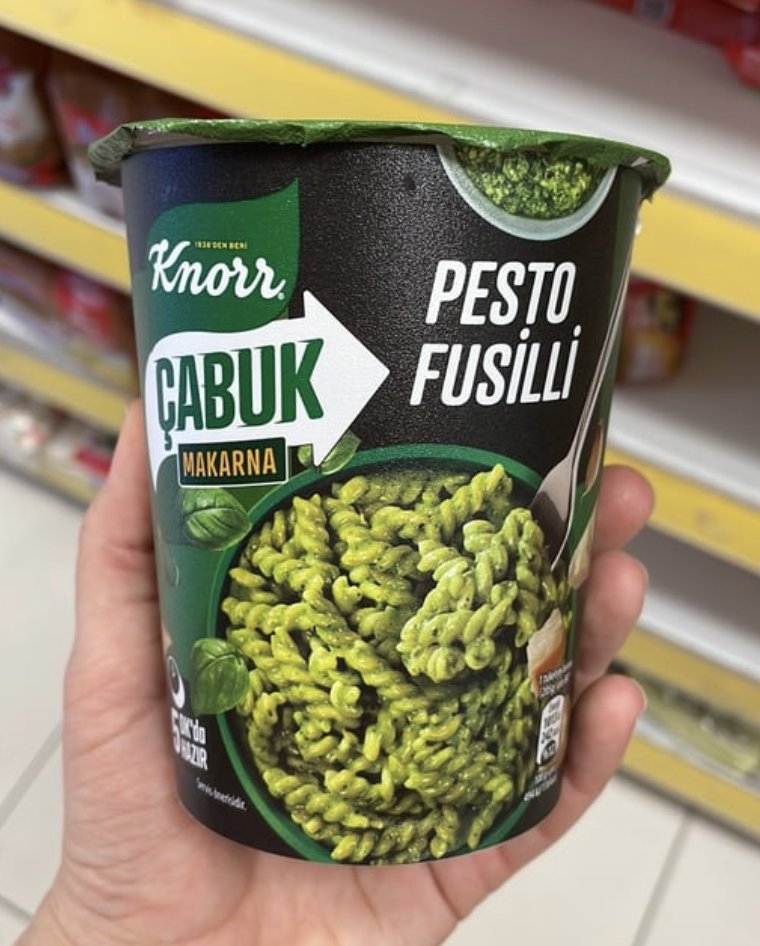 Knorr Pesto Soslu Makarnada Şaşırtıcı İçerik Listesi