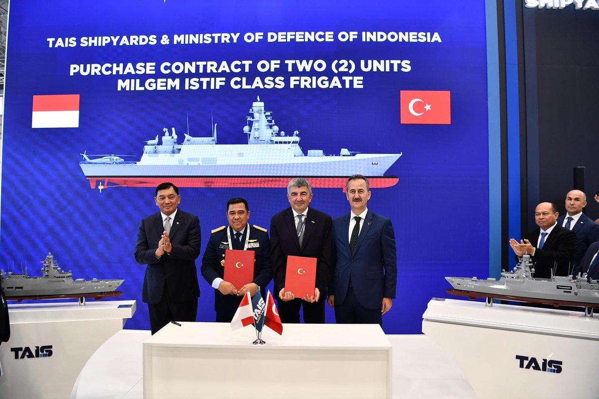 TAIS Shipyards ve Endonezya Savunma Bakanlığı Arasında MİLGEM Fırkateyn Sözleşmesi İmzalandı