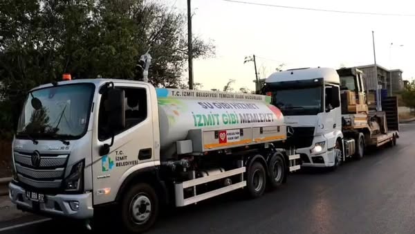 İzmit Belediyesi Karamürsel Yangınlarına Destek Verdi, Vatandaşlara Uyarı