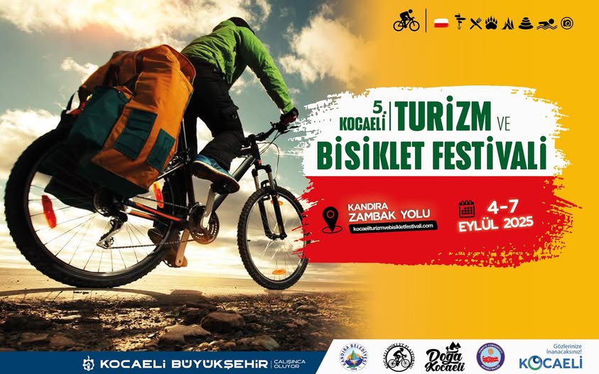 Kocaeli'de 5. Turizm ve Bisiklet Festivali Başlıyor