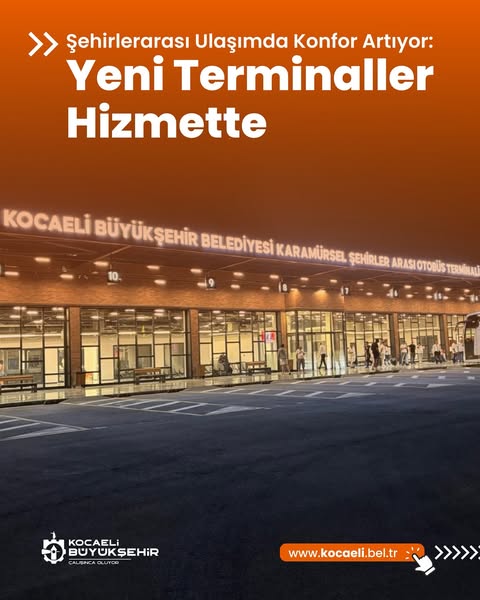 Kocaeli'de Yeni Otobüs Terminalleri Hizmete Açıldı