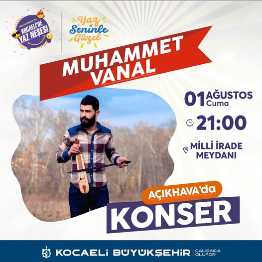 Karadeniz’in Güçlü Sesi Vanal, Kocaeli’de Hayranlarıyla Buluşuyor