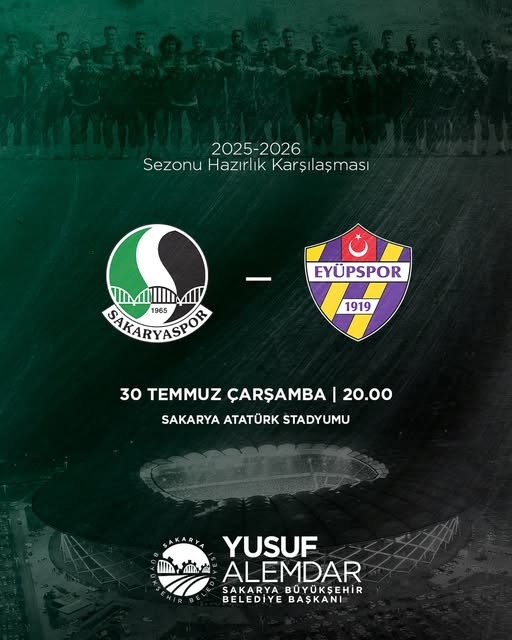 Sakaryaspor, Yeni Sezon Öncesi Zorlu Eyüpspor Hazırlık Maçıyla Başlıyor