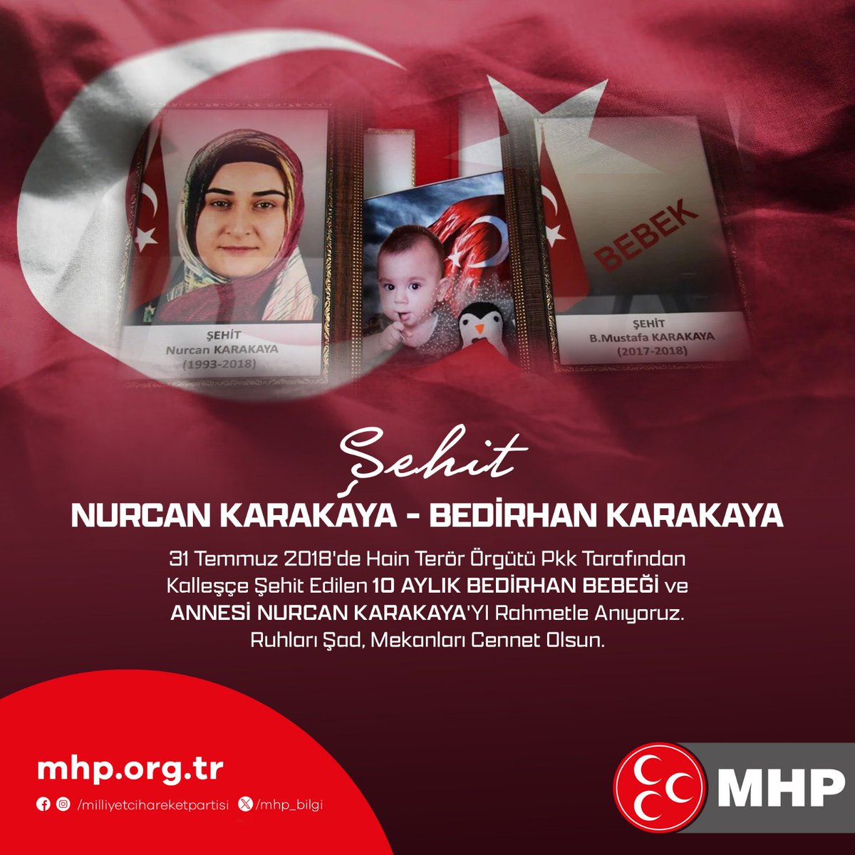 Terörün Masum Kurbanı Bedirhan Bebeği ve Annesi Anıldı