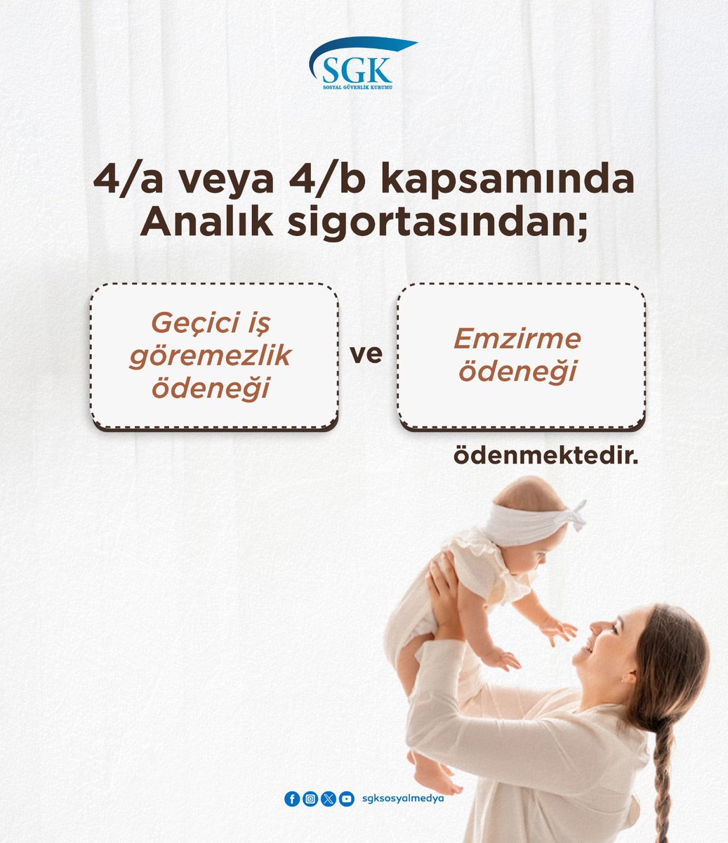 4A ve 4B kapsamında Anneler için SGK Ödemeleri: Doğum Parası ve Emzirme Yardımı Bilgileri