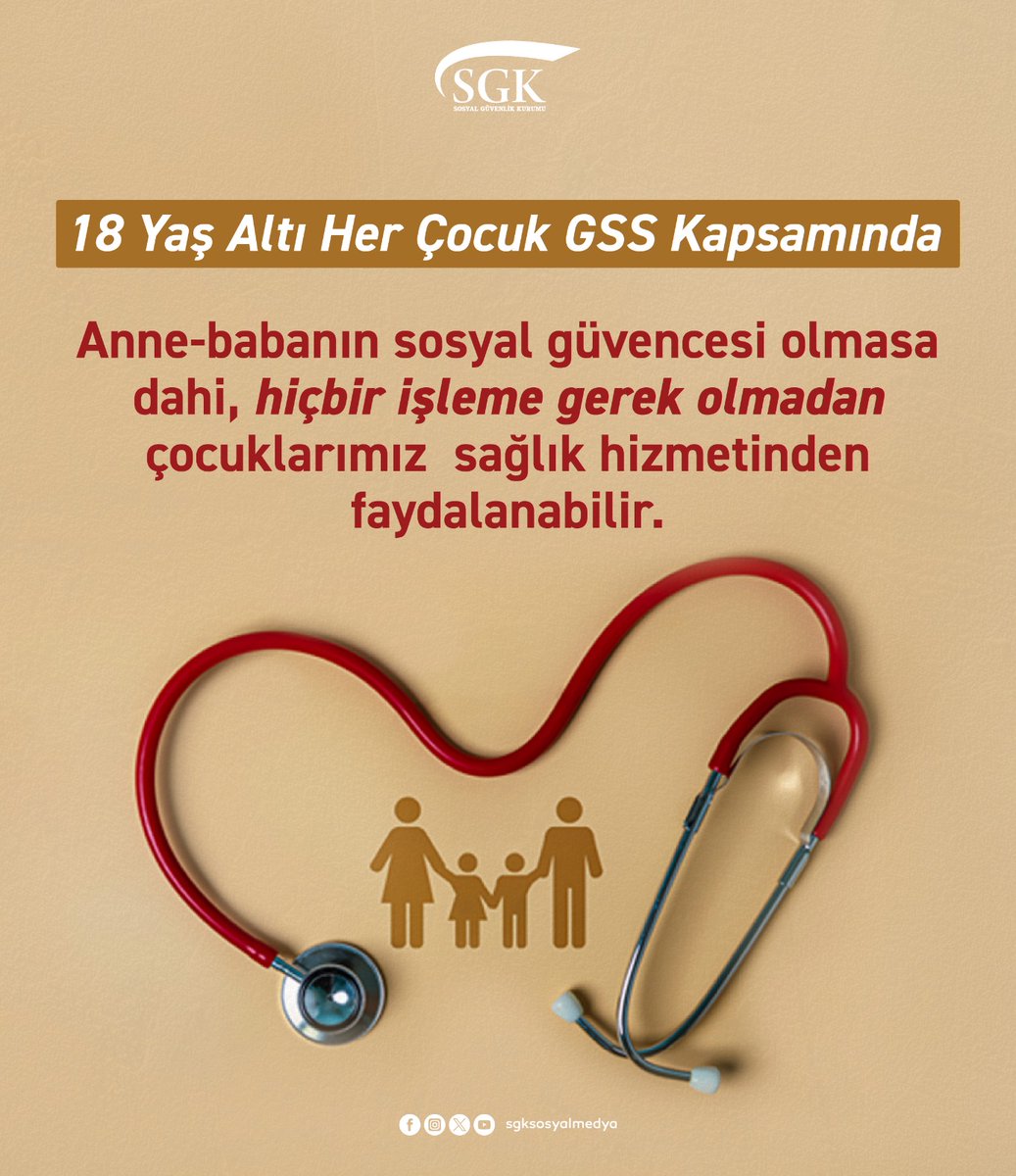 18 Yaş Altı Tüm Çocuklar SGK Güvencesiyle Sağlık Hizmeti Alabiliyor