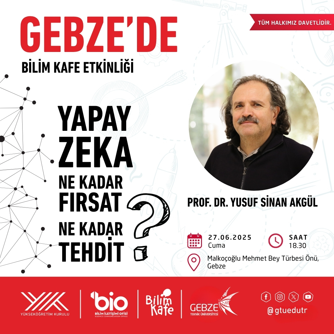 GTÜ’den Gebze’de Açık Havada Bilim Etkinliği: Bilim Kafe 27 Haziran’da