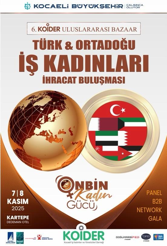Türkiye & Ortadoğu İş Kadınları İhracat Buluşması Kocaeli’de Başlıyor