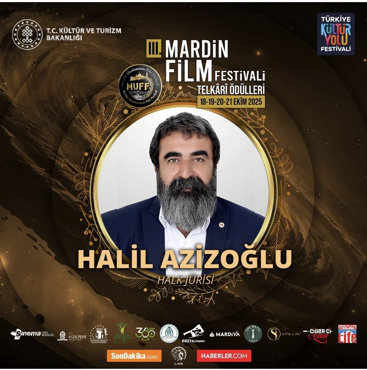 Halil Azizoğlu, Mardin Uluslararası Film Festivali Jüri Koltuğunda!