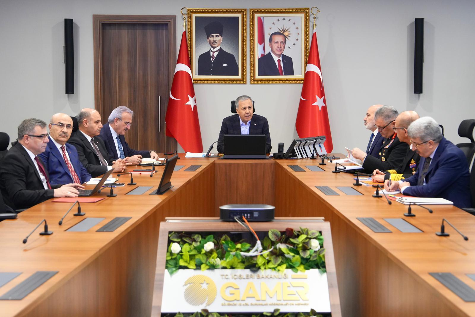 Vali İlhami Aktaş, İçişleri Bakanı Ali Yerlikaya Başkanlığındaki VKS Toplantısına Katıldı