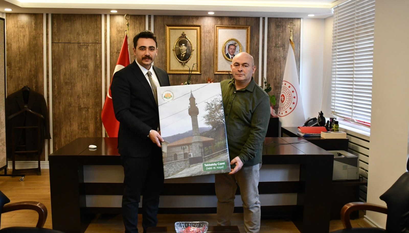 Tekke Köyü Derneği’nden Kaymakam Büyükserin’e Ziyaret