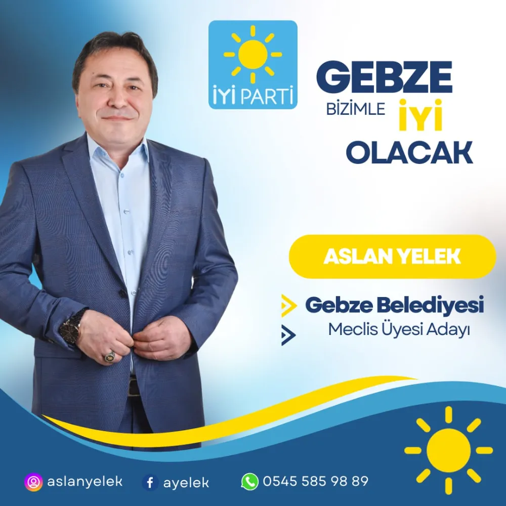 İyi Parti Gebze Belediyesi Meclis Üyesi adayı Aslan Yelek, AK Parti belediyelerine yönelik sert bir eleştiriye imza attı. 