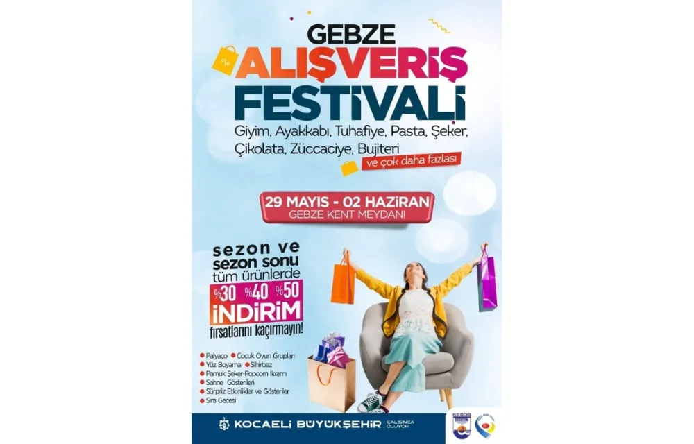 Gebze Alışveriş Festivali 2. Kez Kapılarını Açıyor!