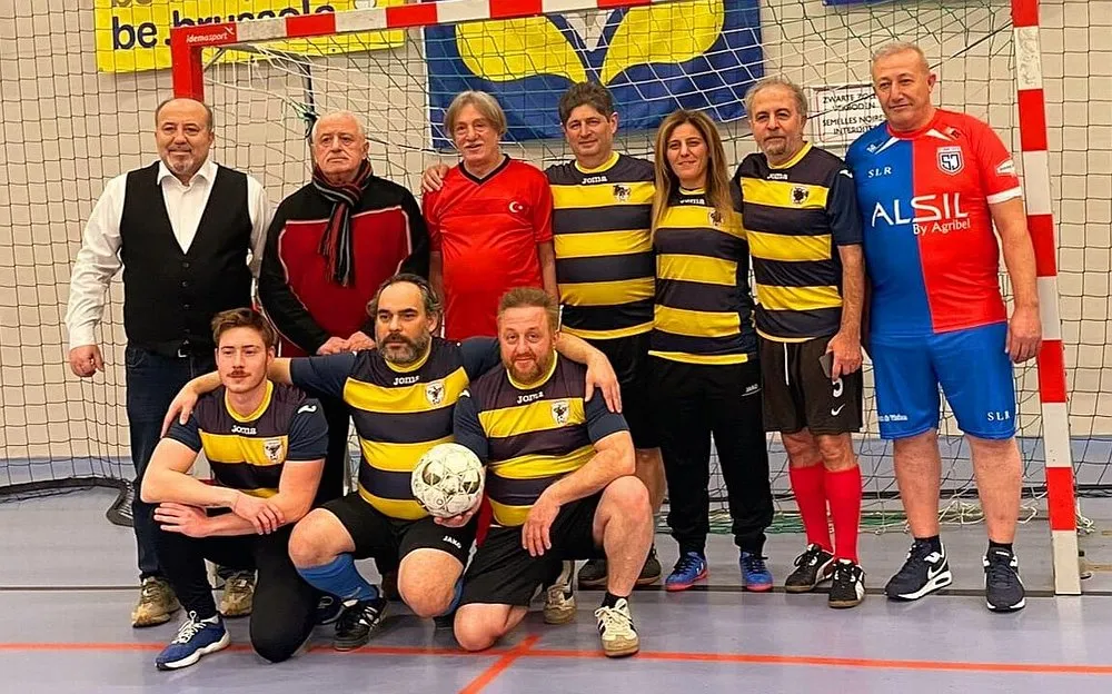 Belçika’daki yerel Medya mensupları ile BTSKF arasında dostluk maçı yapıldı